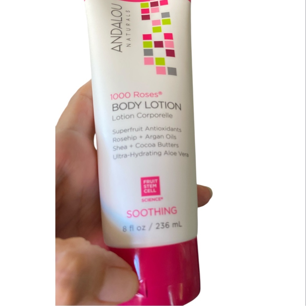 Andalou Naturals 1000 Roses Body Lotion Sz Large 8 Fluid Ounces
